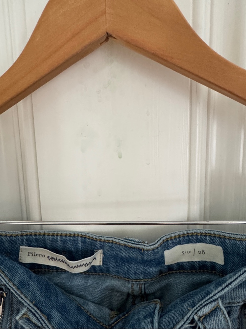 NWOT Pilcro and the Letterpress Light Blue Wide-Leg Jeans - Picture 3 of 4